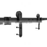 New Style Mini Barn Door Hardware Kit for Double Door Cabinets/TV Stand/Wine Storage thumbnail-2