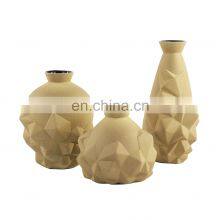 Nordic Style Modern And Simple Geometric Snowflake Design Matt Tabletop Ceramic Vase for Home Decoration thumbnail-3