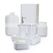 White Powder Coated Bathroom Set