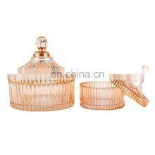 Glass Sugar Serving Bowl With Lid