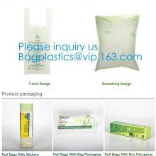 PBAT PLA Cornstarch Grocery Shopping Bag Vest Carrier, Singlet Handle Handy Killeen Bags Sacks Packaging Produce Roll thumbnail-3