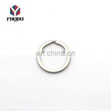 Customize Shape Flat Logo Stainless Steel Chain Split Key Ring For Clothing thumbnail-5