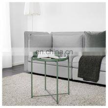 Роскошный круглый двухслойный подносный столик, металлический разборный прихожий столик для гостиной, современный thumbnail-2