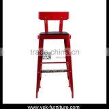 BC-136 Red Industrial Style Bar Chair thumbnail-1