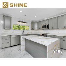 Artificial Quartz Slabs Calacatta Quartz Stone Slab Polished Solid Surface Quartz Slabs thumbnail-2