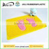 Anti-slip Little Foot Printed Pvc Coil Bath Mat thumbnail-1