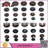 2015 Hot Sale Wholesale Customized Colorful Resin Buttons With Horns 2 Holes Factory Price