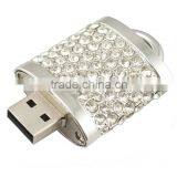 Silver Lock Shape Jewelry Drive Usb 8gb With Gift Boxes thumbnail-1
