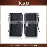 For Samsung Galaxy Note 3 4 Magnet Zip Coins Wallet Leather Case Cover Bag
