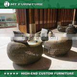 China wholesale modern new design wicker rattan round outdoor garden furniture ratan sofa set