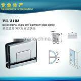 Bevel Circinal Angle 360 Degrees Glass Door Clamp Brass Hinge thumbnail-1