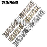 16|20mm high quality imported stainless steel Strap Watch Band with stainless steel buckle Wholesale 3PCS