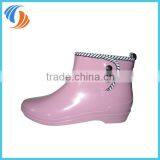 New Women Plain PVC Ankle Wellies thumbnail-2