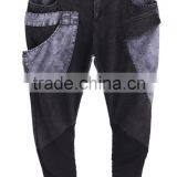 Women Punk Rock Loose Jeans Capri Pants Washed Hip-hop Denim Harem Cropped-pants thumbnail-5