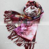 100% Silk Digital Inkjet Double Scarf Custom Silk Scarf