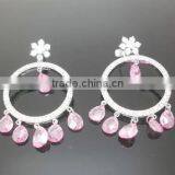 JINSE Big Circle Earrings Made With Zircon thumbnail-1