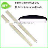 Car LED Projector Headlight DOT Approved Round Head Light With DRL and Bright White thumbnail-1