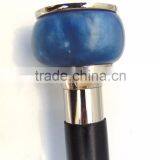 Antique Brass Walking Cane/Blue Color Walking Cane/Beautiful Color Walking Cane Wk1111 thumbnail-1