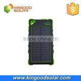 With Frosted Material Dual Usb Portable 8000mah Waterproof Solar Power Bank Charger for Mobile Phone thumbnail-5
