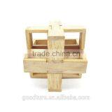 2015 Hot Sale Wooden IQ Intelligent Puzzle Magic Puzzle Kongming Lock Brain Teaser Model Number GAD1085 thumbnail-4