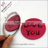 Hot Selling Handy Design Round and Red Mini Decorative Pocket Mirrors for Garment Decoration thumbnail-1