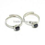 Special Moment !! Purple CZ 925 Sterling Silver Toe Ring, Fashion Silver Jewelry, Wholesale Silver Jewelry thumbnail-2