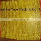 Yellow 5KG PE Raschel Handle Knitted Mesh Bag Vegetables Onion Bags thumbnail-1