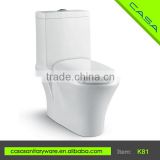 K81 Fashion design washdown water saving one-piece ceramic wc color toilet