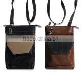 Travel Bag Leather Material With Phone Compartment and Many Zipper Pockets thumbnail-3