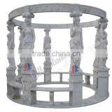 White Marble Garden Gazebo, Statuary Marble Gazebo