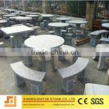 China Natural Outdoor Stone Tables And Benches