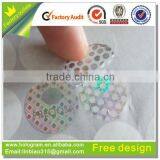Newest Sale Secure Honeycomb Round Shape Void Hologram Sticker thumbnail-1