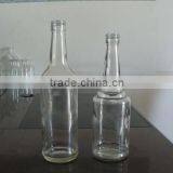 Round High Quality Clear Glass Botles for Liquor, Wine Glass Bottles Wholesale thumbnail-1
