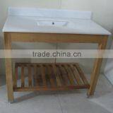 ADA Hotel Bathroom Vanity With Wood Shelf thumbnail-5