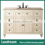 48" Classic Creamy White Wooden Cabinet Bathroom Vanity