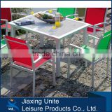 color outdoor garden living room patio aluminum table and chair dining set furniture