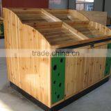 Wholesale Wooden Food Carts,/Supermarket Food Display Shelf/grains Display Rack thumbnail-2