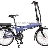 folding sytle e bicycle with battery in frame