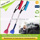 Heavy duty snow brush with foam grip, ice removal cleaning tool, long reach car snow scrapers