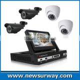 All in One hd H.264 4ch AHD Dvr Kit Cctv Camera Security With 7 Inch TFT LCD Monitor thumbnail-2