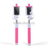 Wired Remote Handheld Mirror Selfie Stick Extendable for IPhone6 Plus Samsung S6