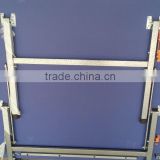 Double folding table tennis table with grey color and metal frame