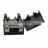 3+6 VGA DB15 Male Connector With Backside Screw Connection thumbnail-2