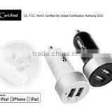 High Quality Universal Smart Fuse Circuit-Breaker Protection Dual USB Port 5V 3.1A Car Charger For Mobile Phones Tablet PC thumbnail-3