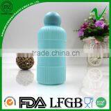 Disposable Cylinder 100ml Plastic Perfume Bottle With Oval Cap thumbnail-2