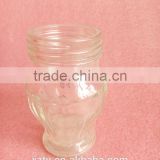 85ml White Glass Lotus Flower White Beauty Canned Food glass empty Jar