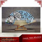 Hot Sale Panda Printed Paper Bamboo Fan for Gifts and Wedding thumbnail-1
