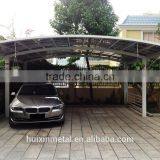 Luxury High Ranking Aluminium and Solid Polycarbonate Carport Can Park Two Cars HX114 thumbnail-4