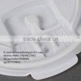 Plastic Lid for Cold Drinking Paper Cup, White Plastic Tear Tab Lid thumbnail-4