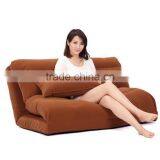 Relax Chair Floor Folding Sofa Cushion Five-positon Multiangle Couch in Blue Color thumbnail-2